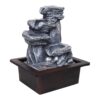 Elegant resin fountain for meditation room with peaceful water stream