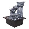 Natural flowing resin water fountain used for meditation and serenity