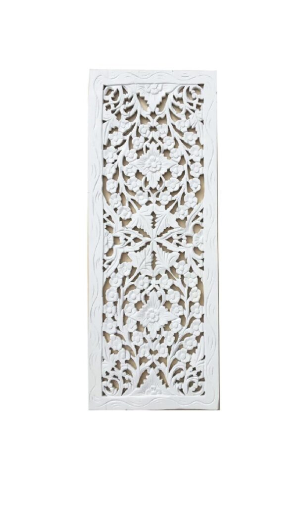 Handcrafted wooden wall panel decoration for living room interior