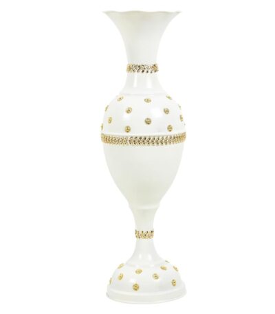 Large white star-shaped flower vase for living room corner décor