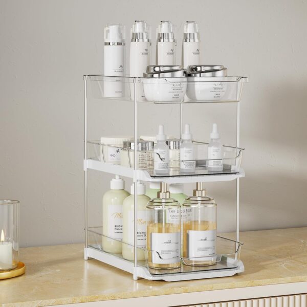 3-tier multi-purpose sink organizer for kitchen storage