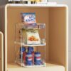 Adjustable 3-tier storage rack for household essentials