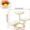 Stylish 3-layer fruit and vegetable holder for dining table