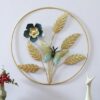 Modern floral metal wall decor with American lily artwork