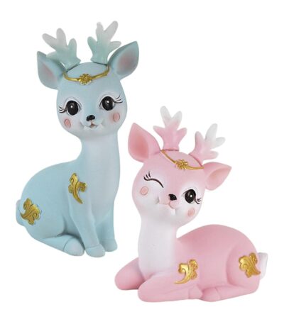 Elegant deer figurine animal statue for modern home décor