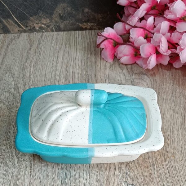 Premium ceramic butter box with airtight seal for storage