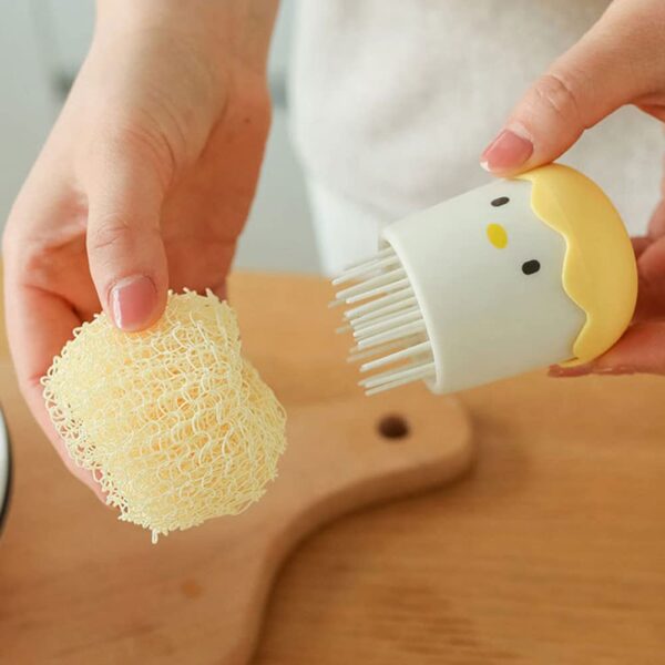 Funny Chicken Eggshell Brush for Kitchen Sink and Utensil Cleaning