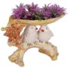 Artistic resin bird lovers statue on tree branch for home interiors