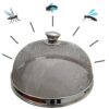 Metal food net dome for protecting meals from insects