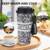 Lightweight Coffee Travel Mug with Straw for Outdoor and Office Use
