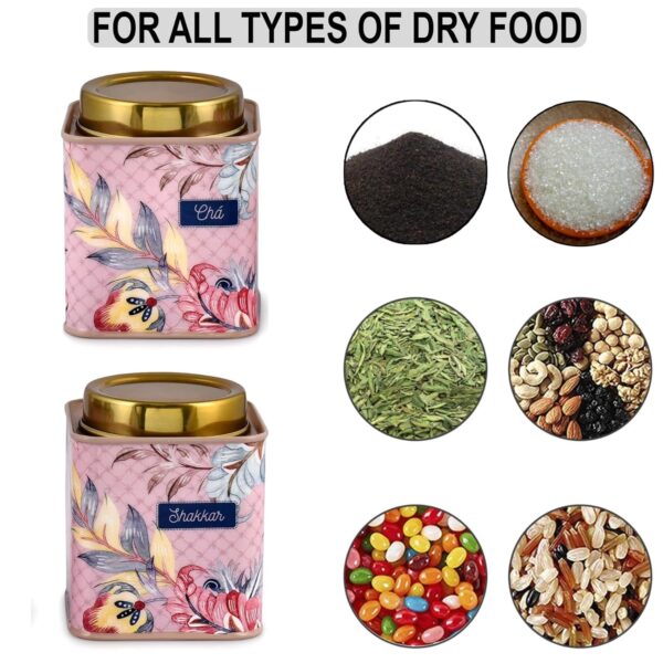 Food-grade airtight chai sugar container for kitchen organization