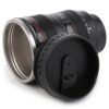 Photography Lens Shaped Cup with Spill-Proof Lid