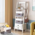 Cloth storage box with linen fabric for wardrobe and bedroom