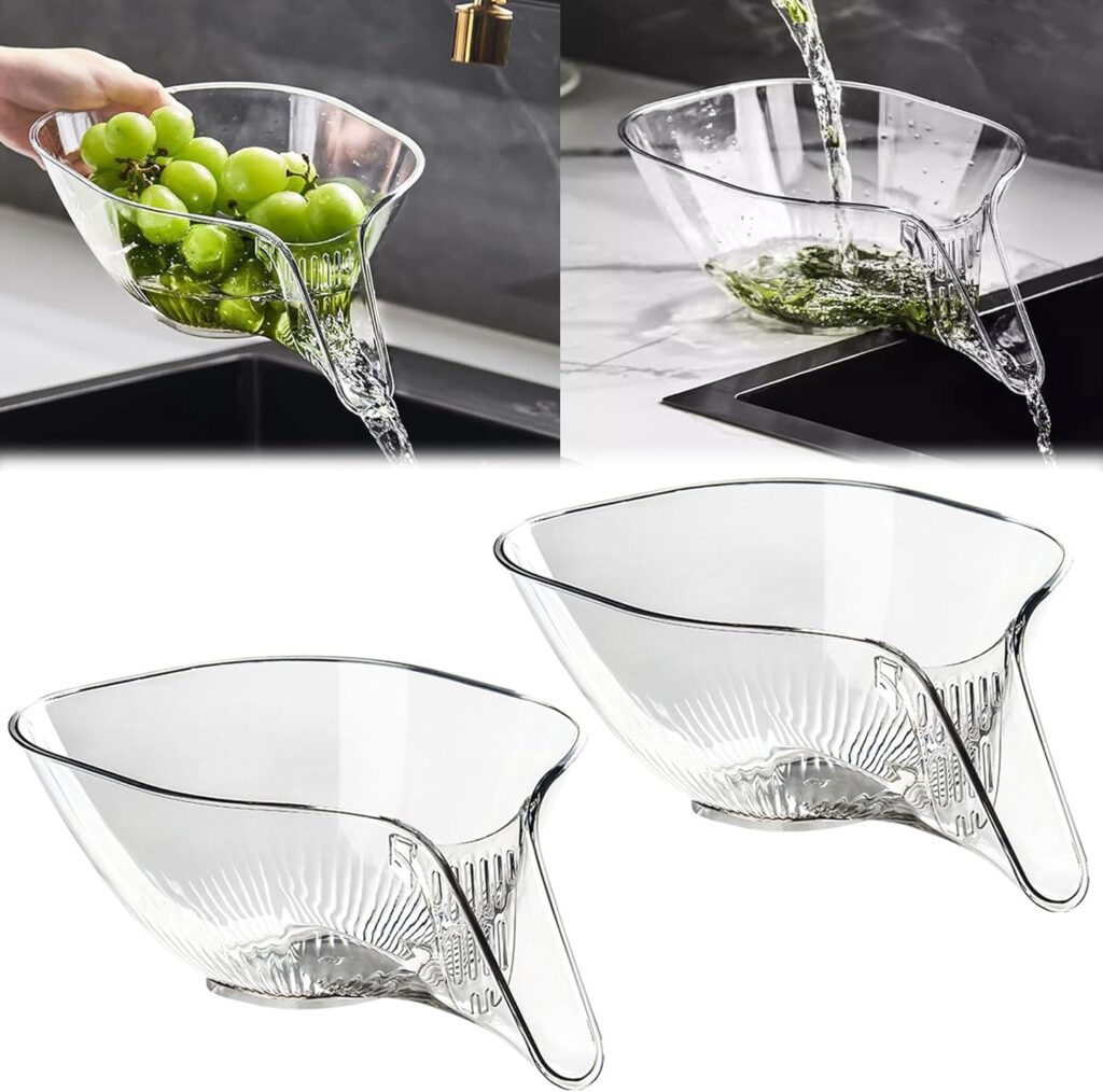 Drainage Basket Funnel Multi-Functional Drain Basket for Kitchen Sinks
