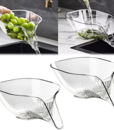 Drainage Basket Funnel Multi-Functional Drain Basket for Kitchen Sinks