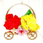 Creative metal ring basket for home decor and storage