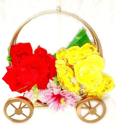 Creative metal ring basket for home decor and storage