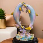 Pastel Rainbow Decorative Dolphin Figurine for Home Decor