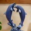 Modern Decorative Dolphin Figurine for Coastal Interior Decor