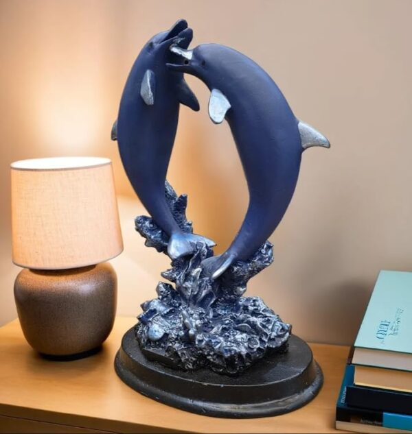 Premium Blue Dolphin Decorative Figurine for Display