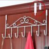 White steel door hook rail for everyday essentials