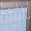 Elegant white hanging hook for wardrobe door