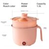 Compact electric pot for rice, noodles, and soup preparation