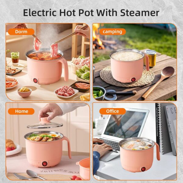 Electric cooker and steamer combo for easy home cooking
