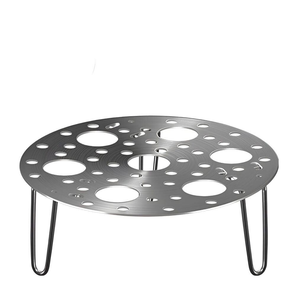 Stainless Steel Egg Steamer Rack with 7 Holes for Pressure Cookers