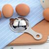 Easy-clean stainless steel egg separator for professional kitchens