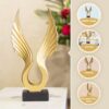 Twin angel wings showpiece for modern home interiors