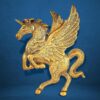 Decorative wall art metal horse showpiece for living room