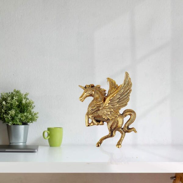Luxury home wall decoration with handcrafted metal horse