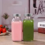 French Square Glass Water Bottle with Leak-Proof Airtight Steel Lid – Premium Hydration Bottle