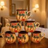 Colorful Goa landscape printed ceramic mug for daily use
