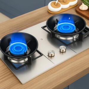 Premium black gas saver stand for LPG stove fuel saving