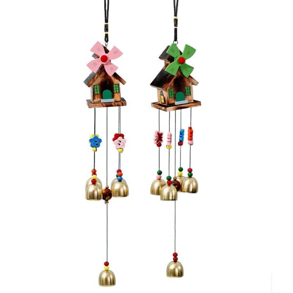 Elegant balcony wind chime hanging décor item enhancing outdoor beauty