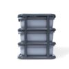 Stackable 3-Layer Plastic Organizer for Kitchen Utensils and Cutlery