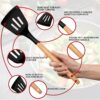 Kitchen Utensils Set Silicone & Nylon with Holder