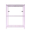 Modern pink kitchen storage cabinet with 3 tiers