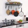 Stylish wall-mounted utensil holder for kitchen storage