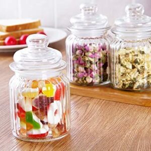 Clear glass airtight food storage container with leak-proof lid