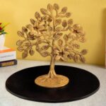 Pure brass tree showpiece handcrafted for elegant home decoration