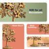 Luxury brass tree ornament with antique gold finish for home decor
