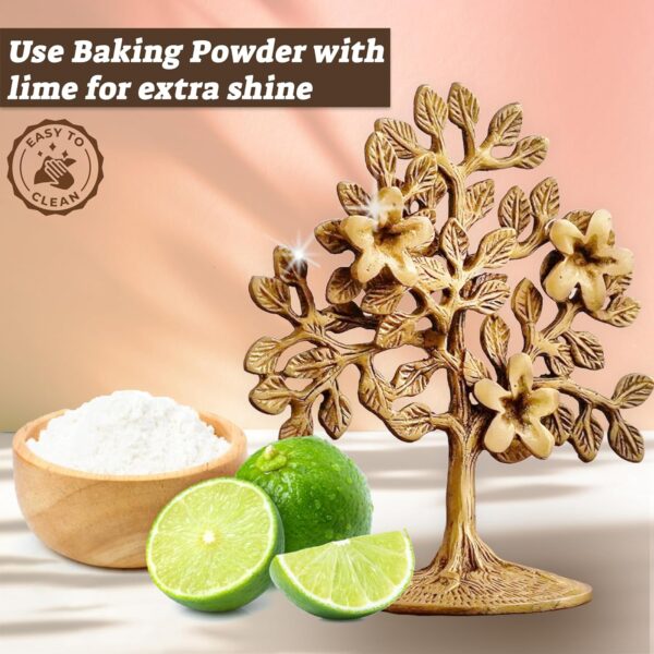 Premium pure brass tree showpiece with polished golden shine