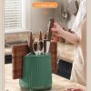 Strong stainless-steel utensil holder and chopping board rack
