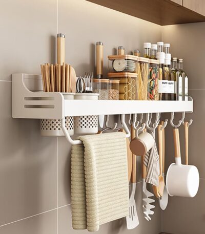 Tabletop Floor Standing Kitchen Wall Seasoning Jar Holder for Modern Kitchen