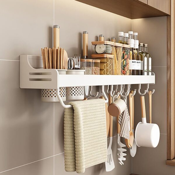 Tabletop Floor Standing Kitchen Wall Seasoning Jar Holder for Modern Kitchen