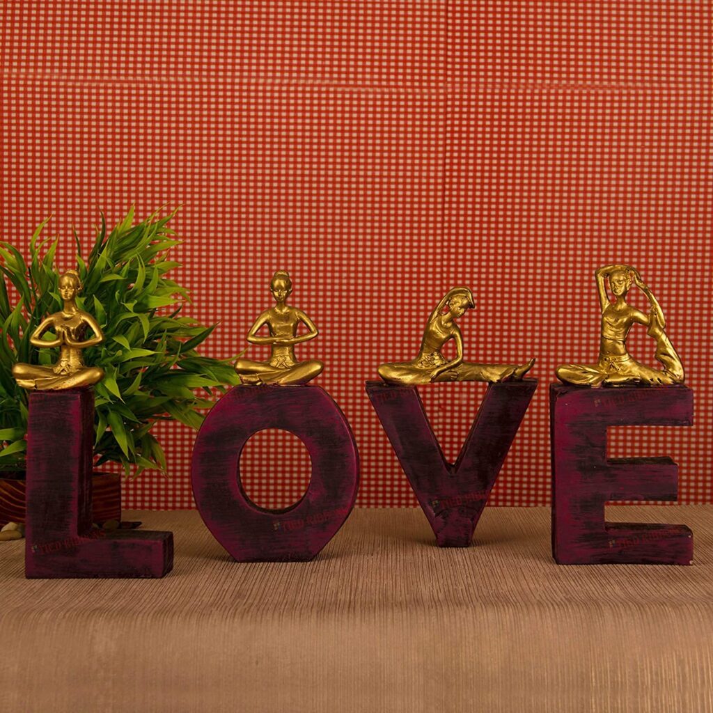 Decorative Love Letters Showpiece for Home Decor