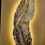 Modern wall sconce wood LED lamp for home and office interiors